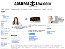 Tablet Screenshot of abstractlaw.com